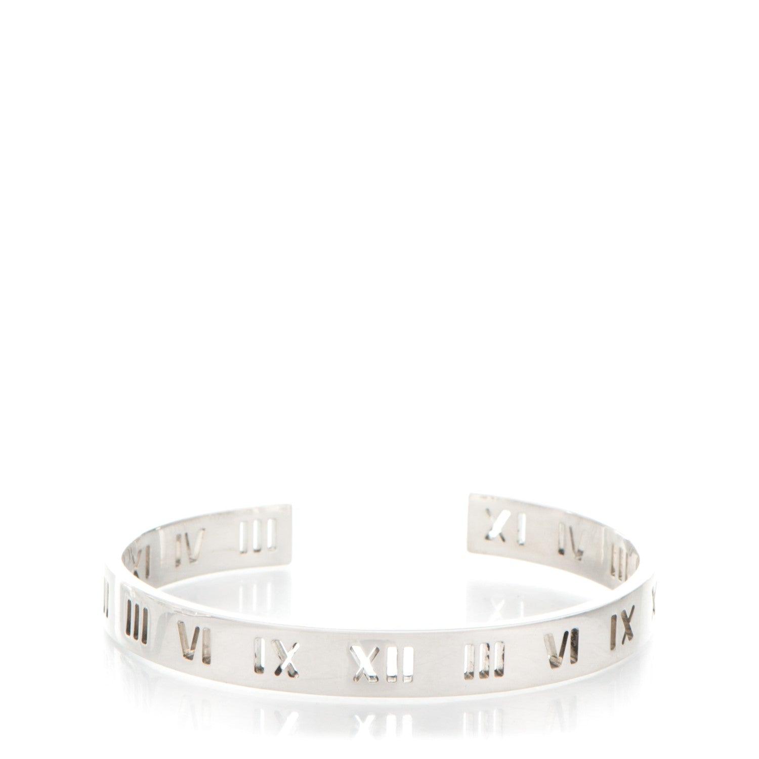 Tiffany Sterling Silver Atlas Pierced Cuff Bracelet 174609