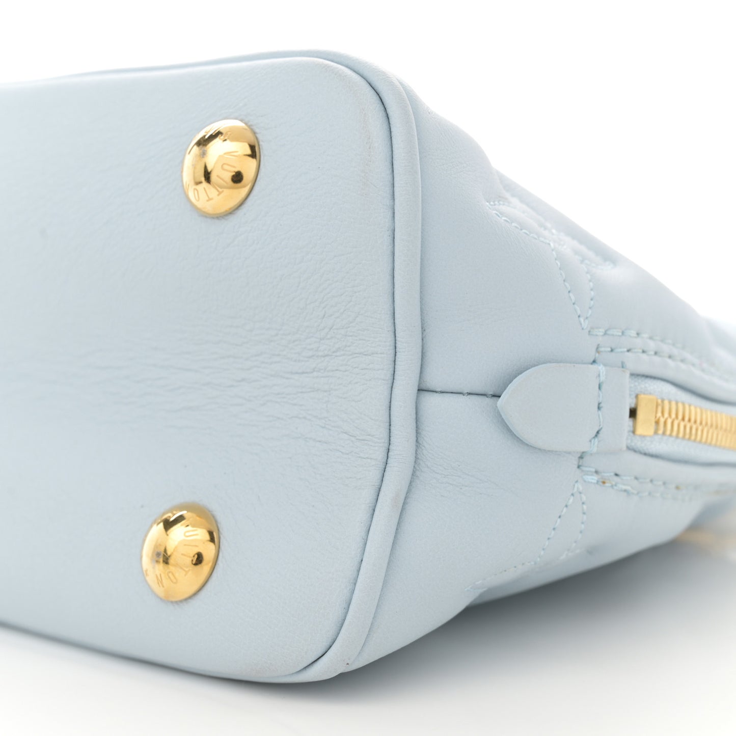 Calfskin Bubblegram Alma BB Ice Blue