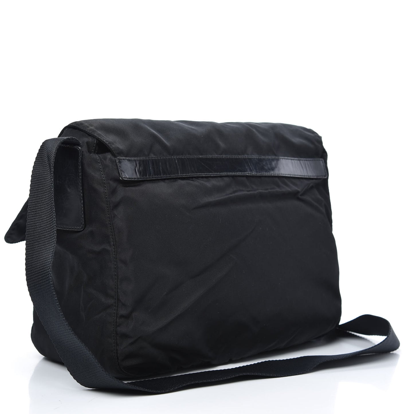 Tessuto Nylon Messenger Bag Black