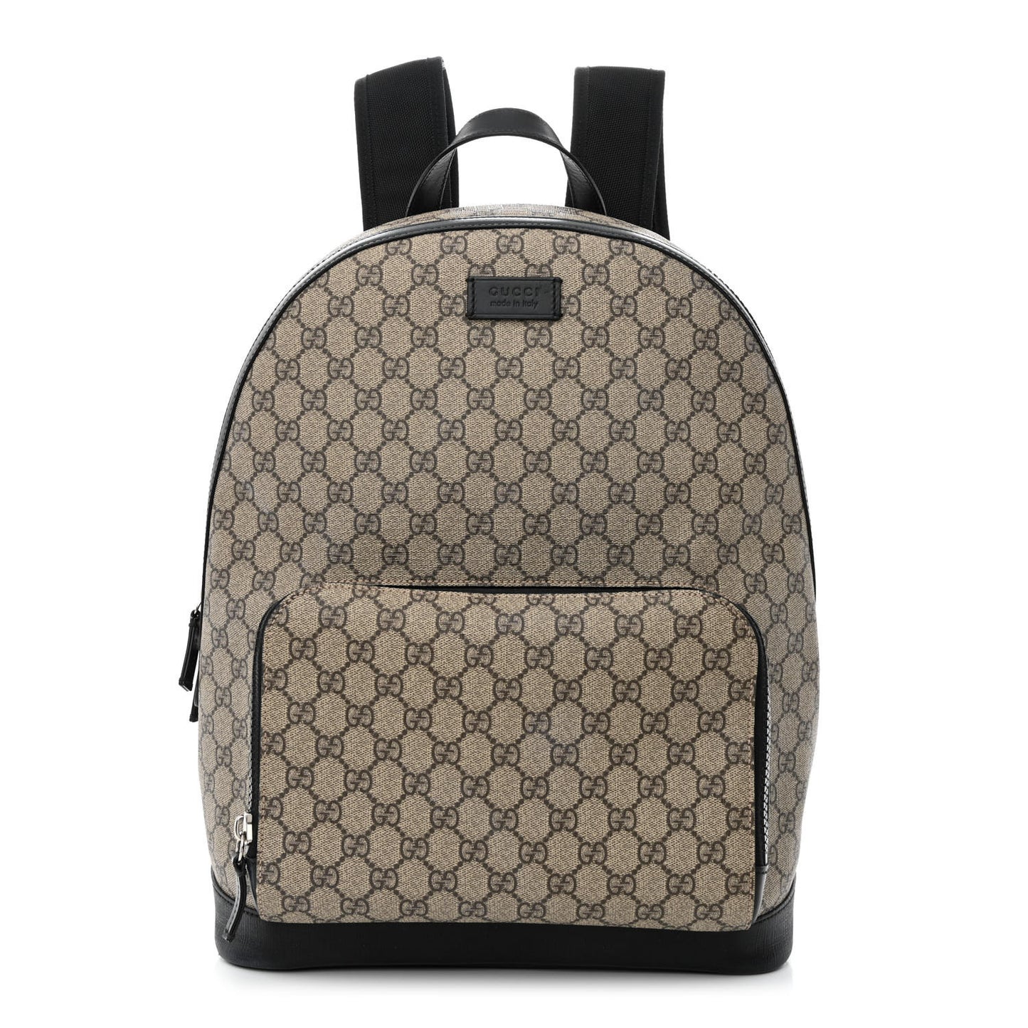 GG Supreme Monogram Medium Backpack Black