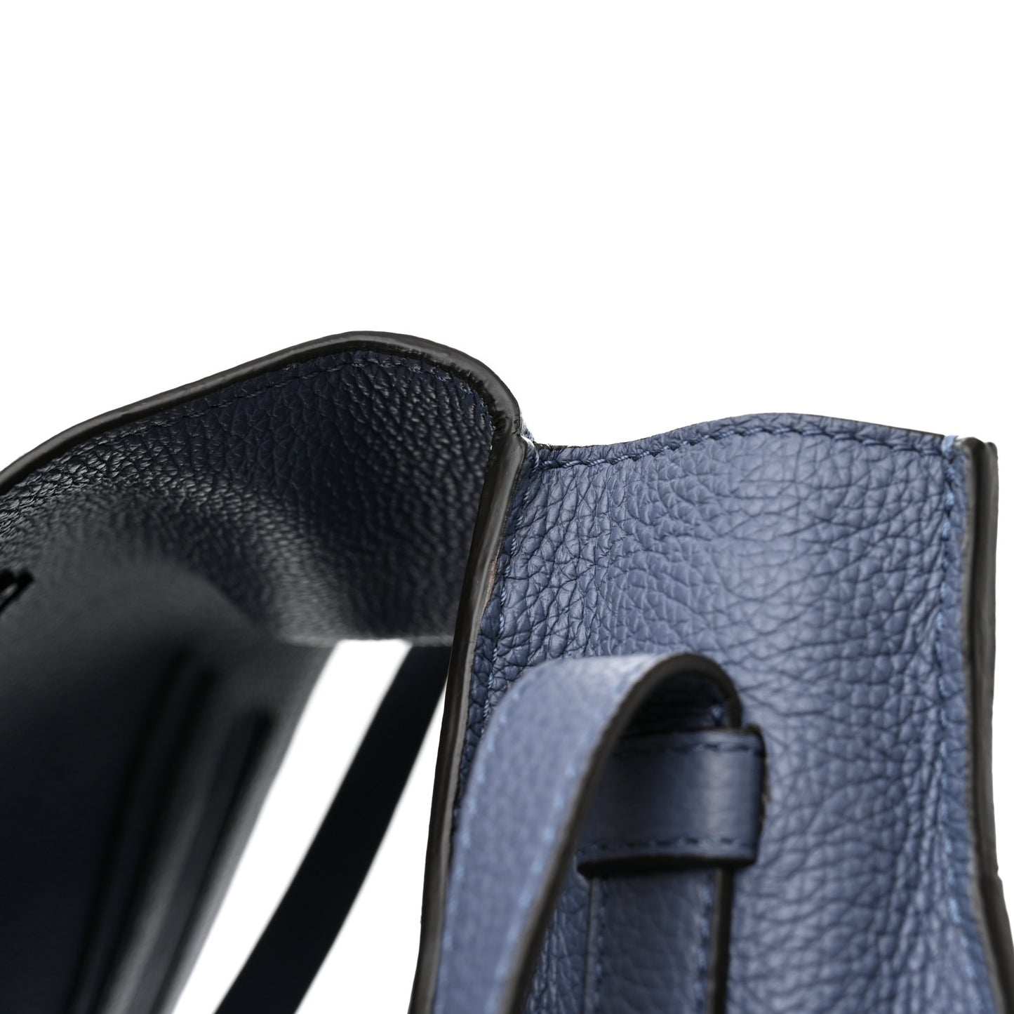 Calfskin Medium Marcie Round Crossbody Bag Street Blue