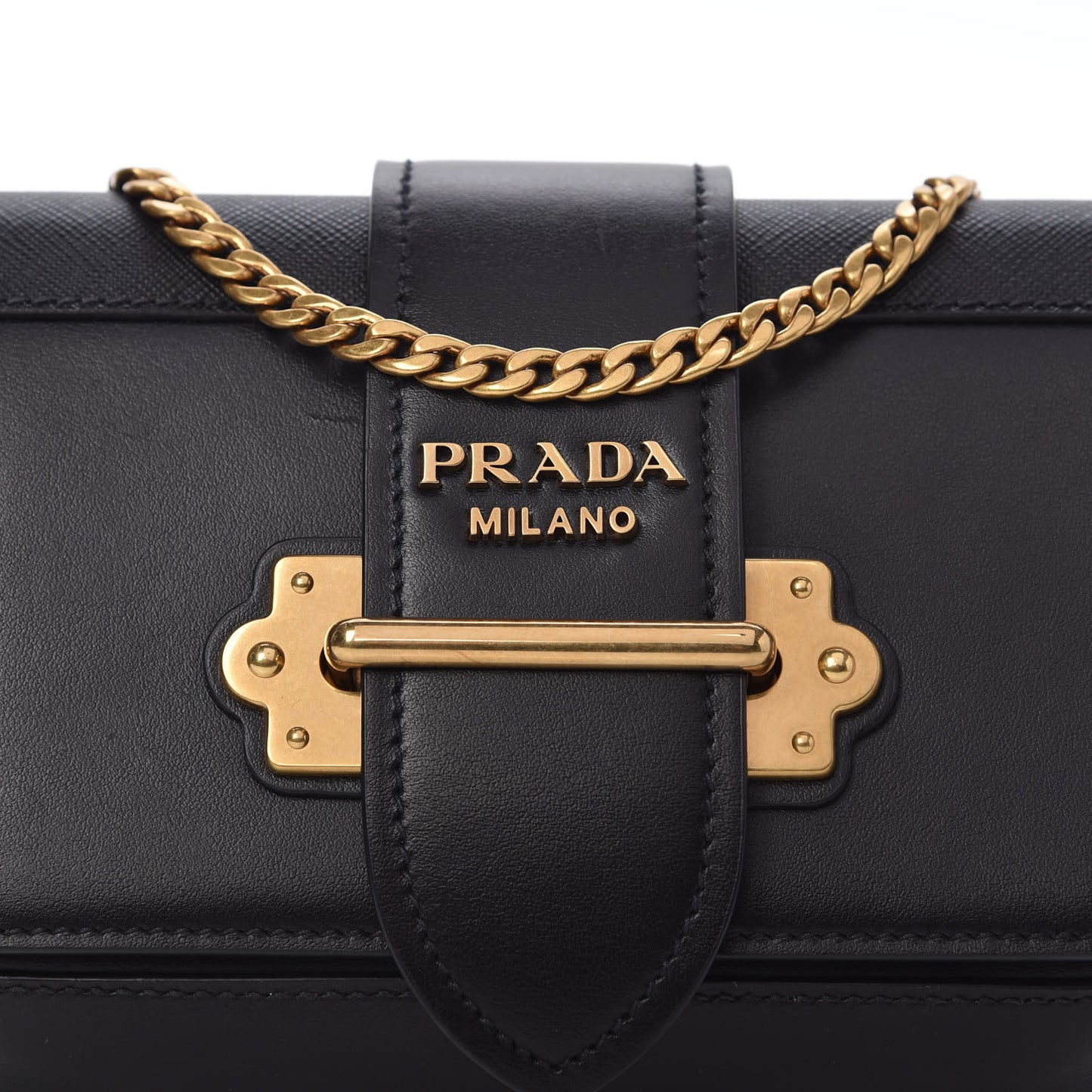 Saffiano City Calf Cahier Belt Bag Black