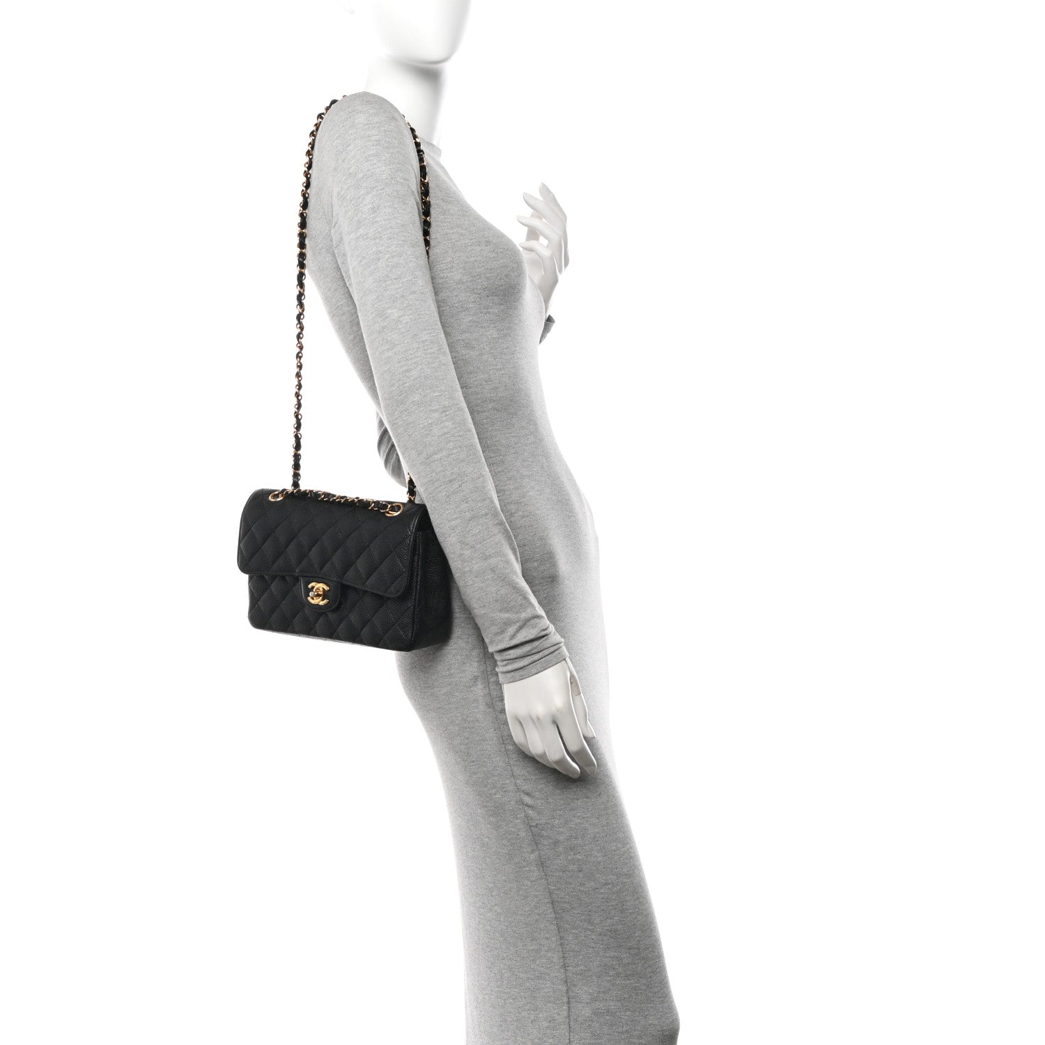 Chanel Caviar Quilted Small Double Flap Black 2 of 16