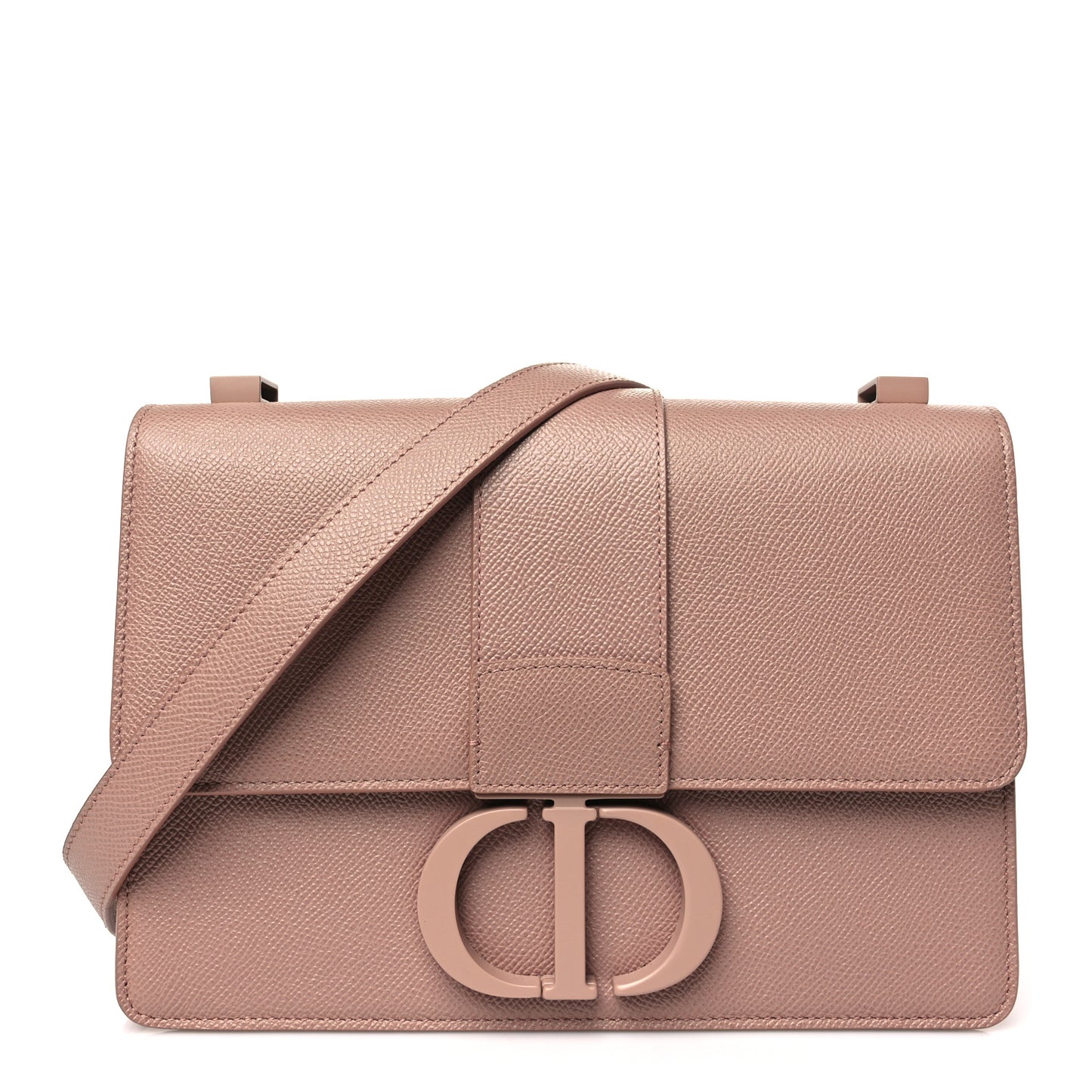 Ultra Matte Grained Calfskin 30 Montaigne Flap Bag Fard