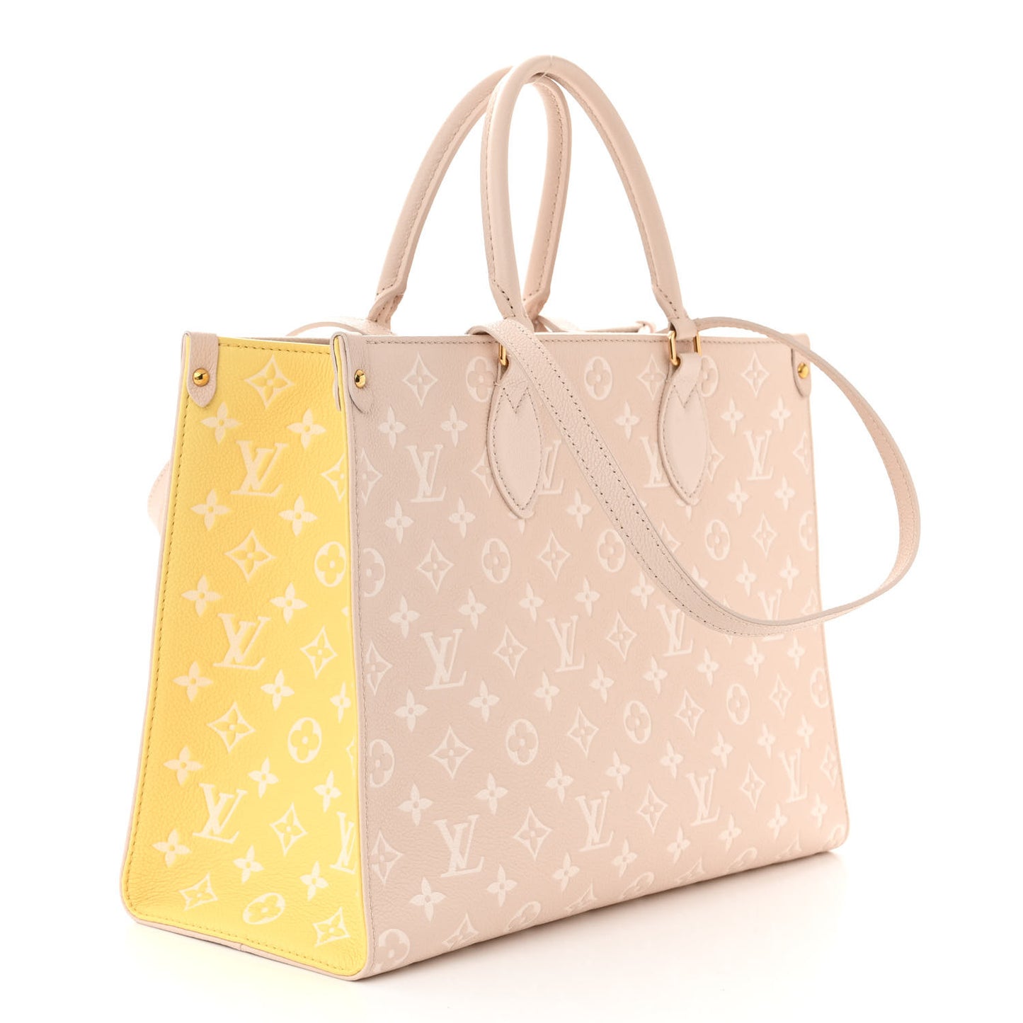Empreinte Monogram Spring In The City Onthego MM Beige Pink Yellow