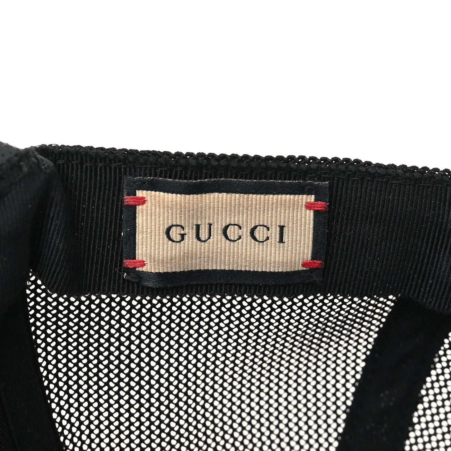 Calfskin Mesh GG Tennis Embossed Gary Baseball Hat L Black