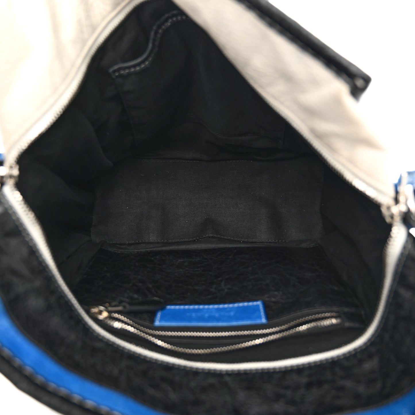 Agneau Arena Multicolore S Bazar Shopper Tote Bleu White Black