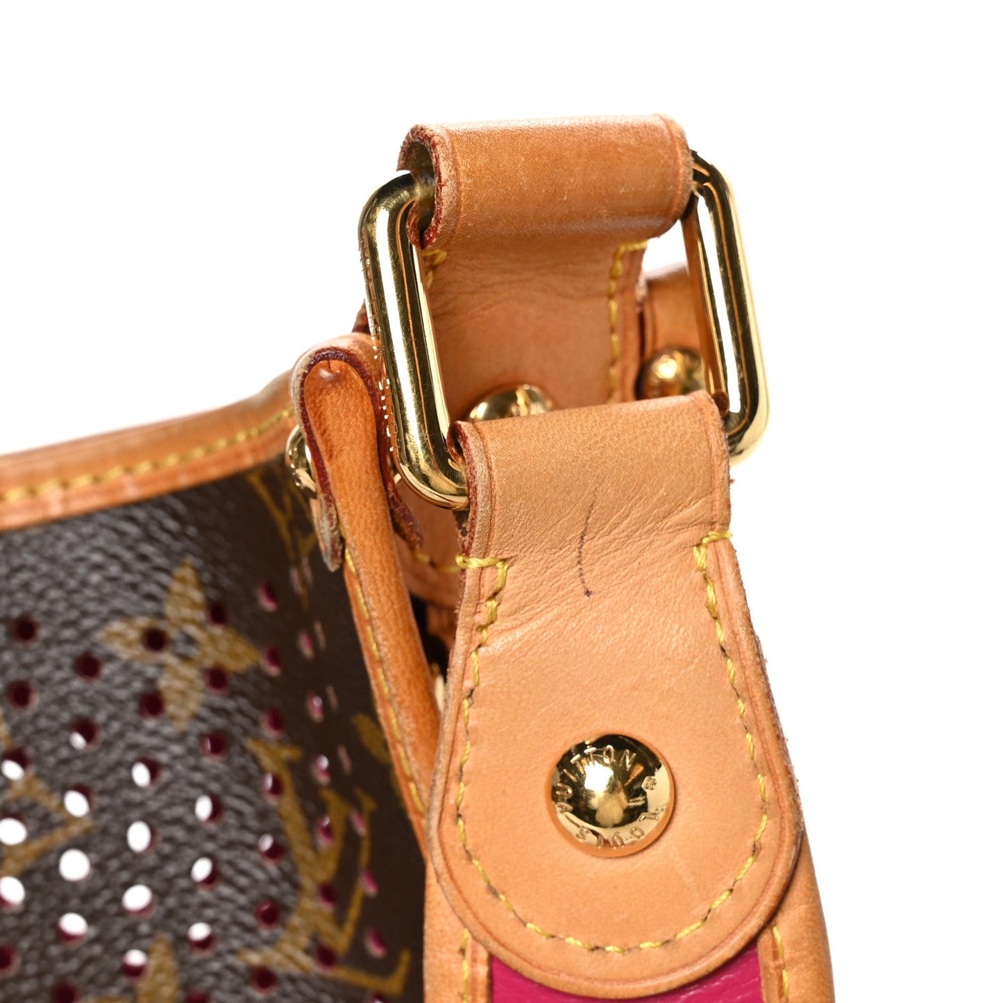 Monogram Perforated Musette Fuchsia
