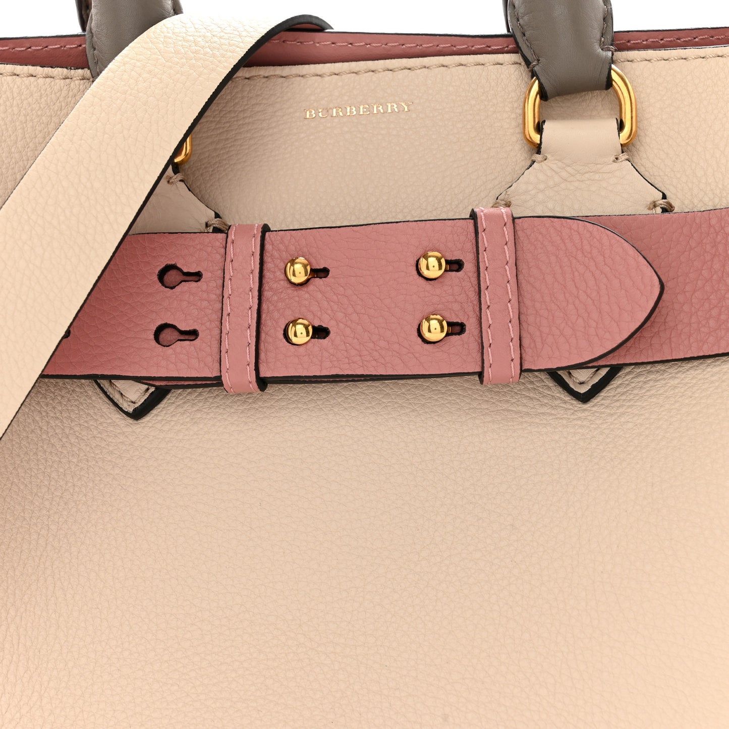 Marais Calfskin Small Belt Bag Limestone Dusty Rose
