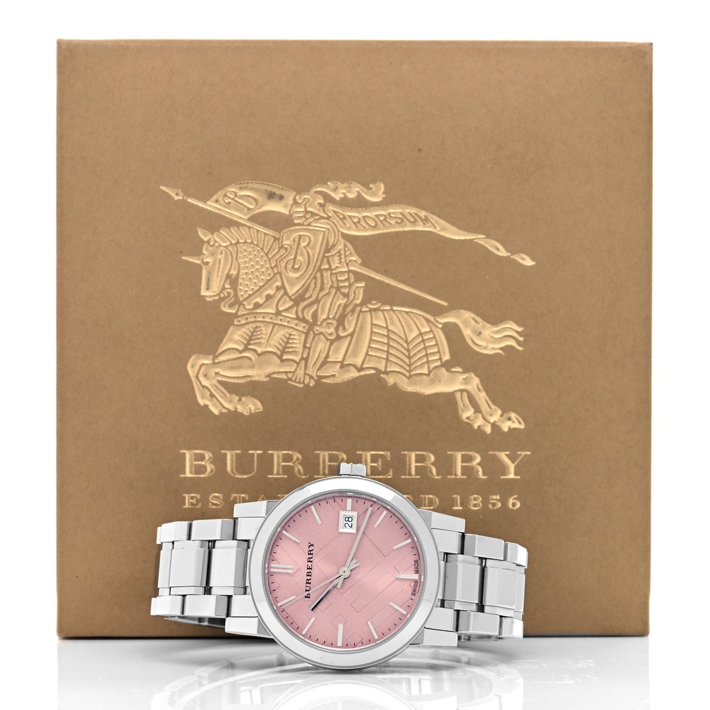 Stainless Steel 34mm The City Quartz Watch Pink BU9124
