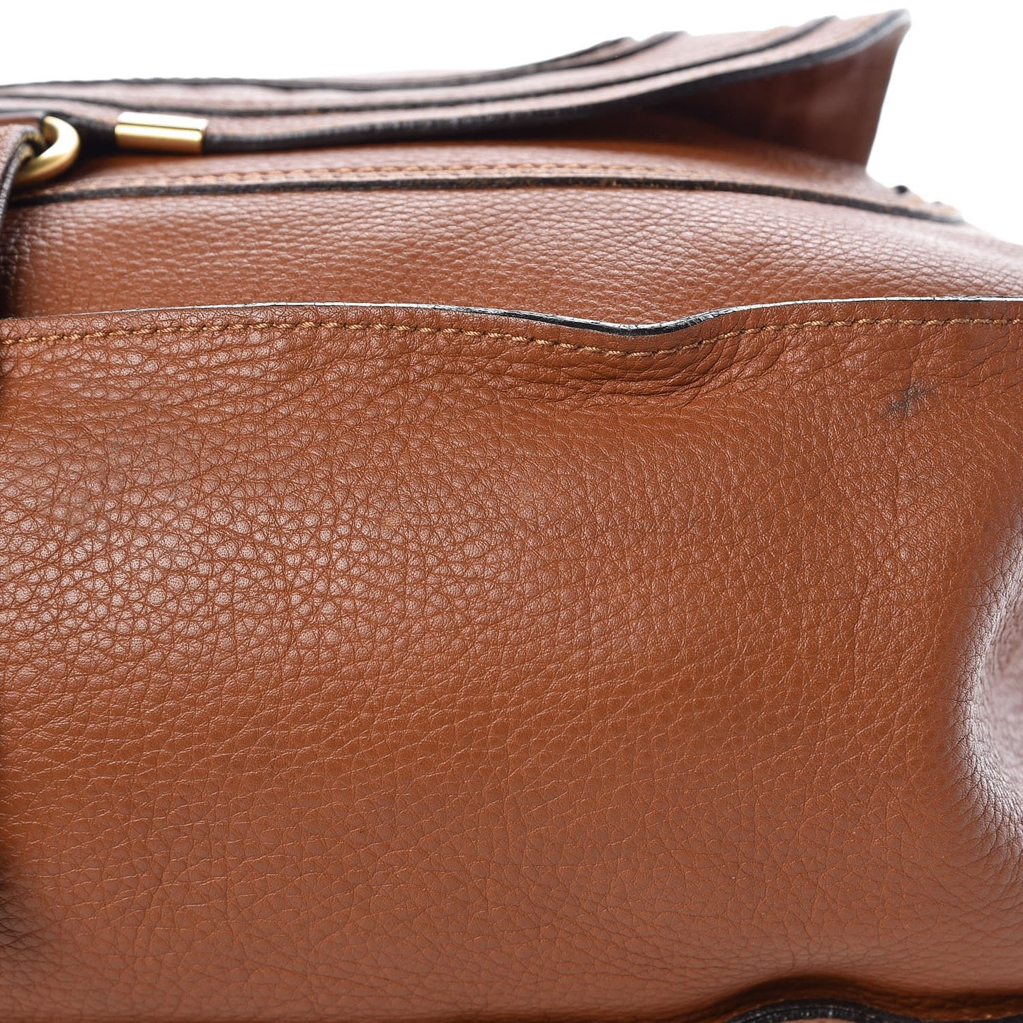 Calfskin Large Marcie Satchel Tan
