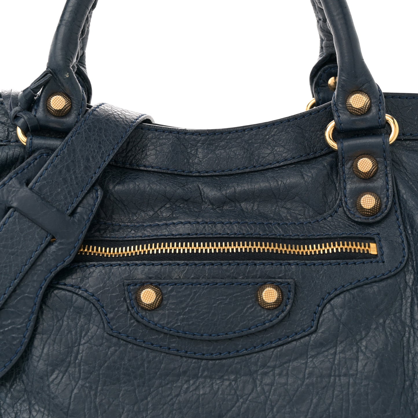 Agneau Giant 12 Gold Hardware City Bleu Obscur