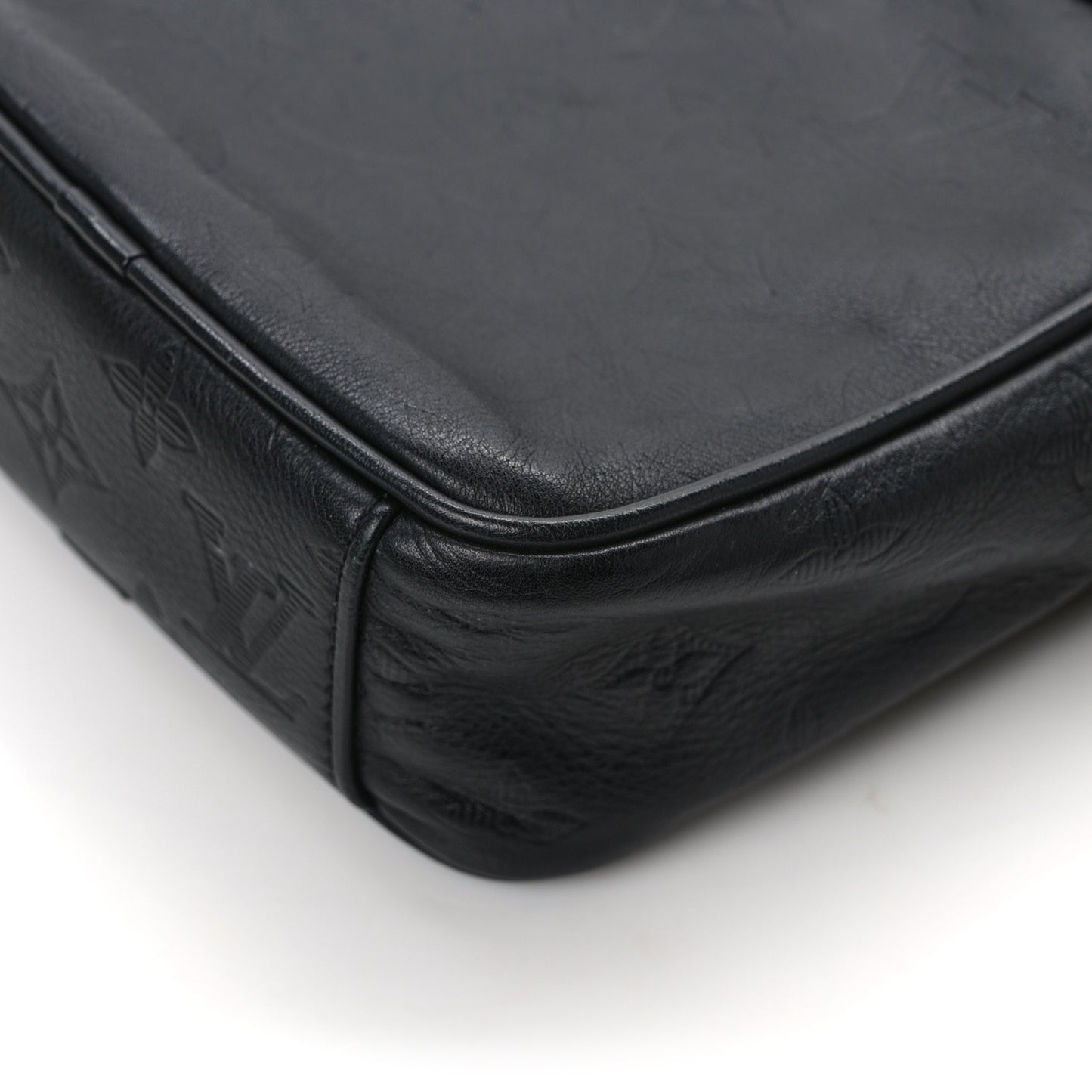Calfskin Monogram Shadow Danube PM Black