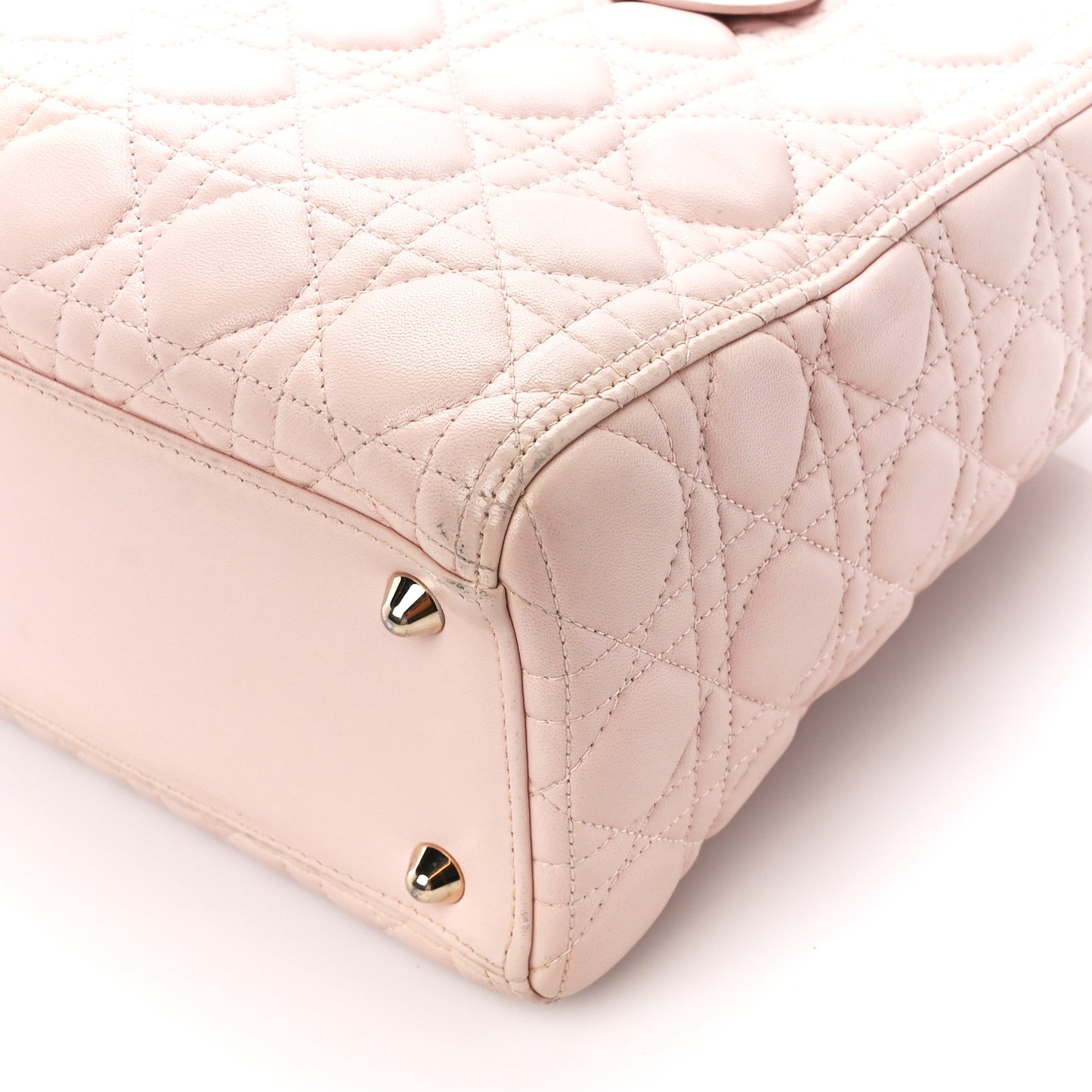 Lambskin Cannage Large Lady Dior Light Pink
