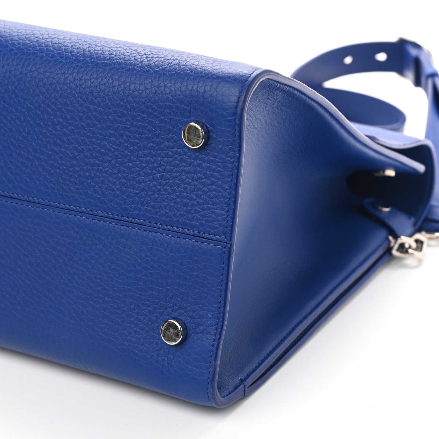 Christian Dior Calfskin Large Diorever Flap Blue 9 of 11
