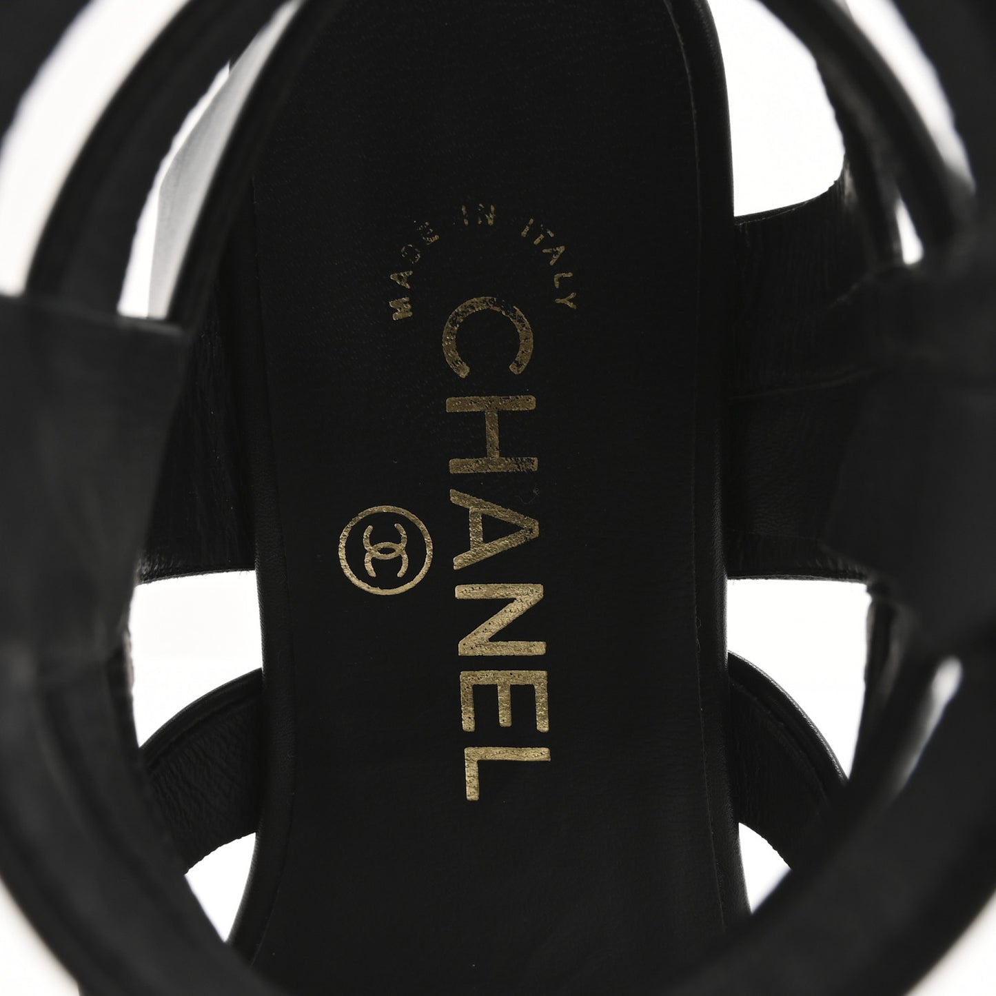 Calfskin Gladiator Sandals 35 Black