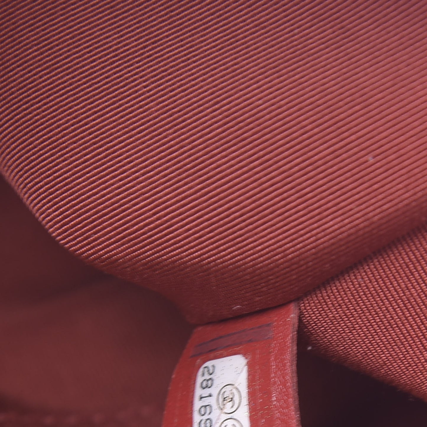 Calfskin Chevron Quilted Large Statement Flap Red