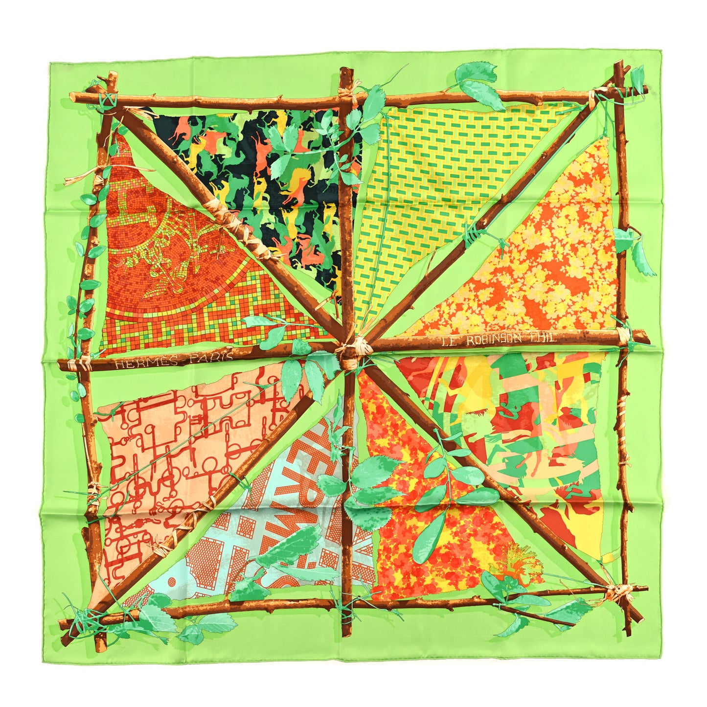 Silk Le Robinson Chic Scarf 90