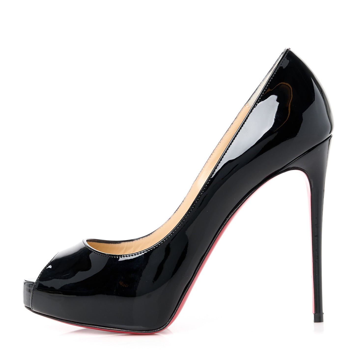 Patent New Very Prive 120 Pumps 36.5 Black Red
