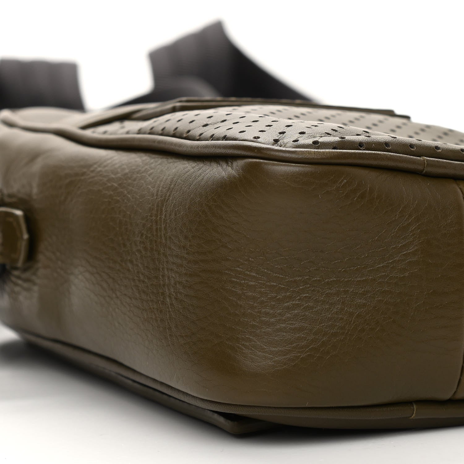 Bottega Veneta Perforated Calfskin Leggero Crossbody Mustard 9 of 10