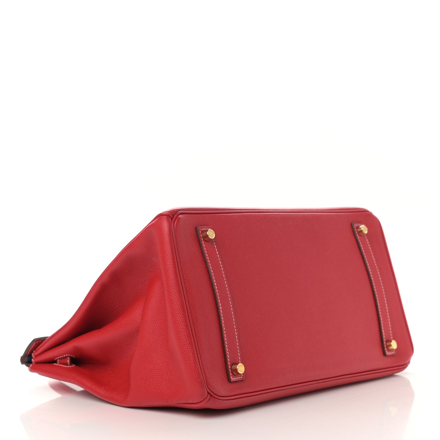 Epsom Candy Birkin 35 Rouge Casaque Bleu Thalassa