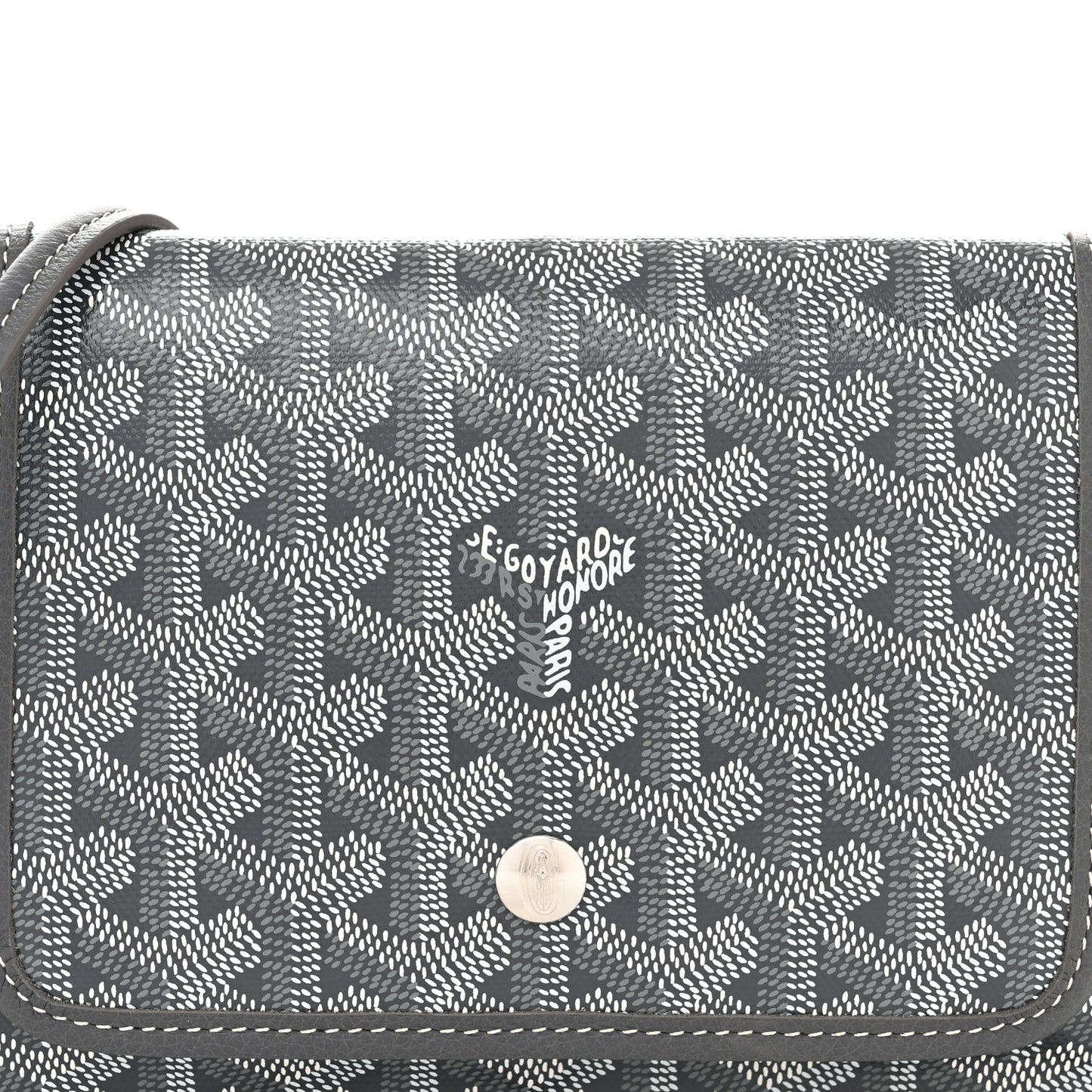 Goyardine Plumet Wallet Clutch Grey