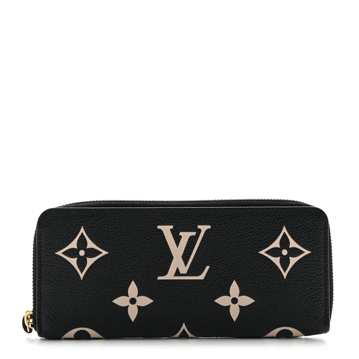Empreinte Monogram Giant Clemence Wallet Black Beige