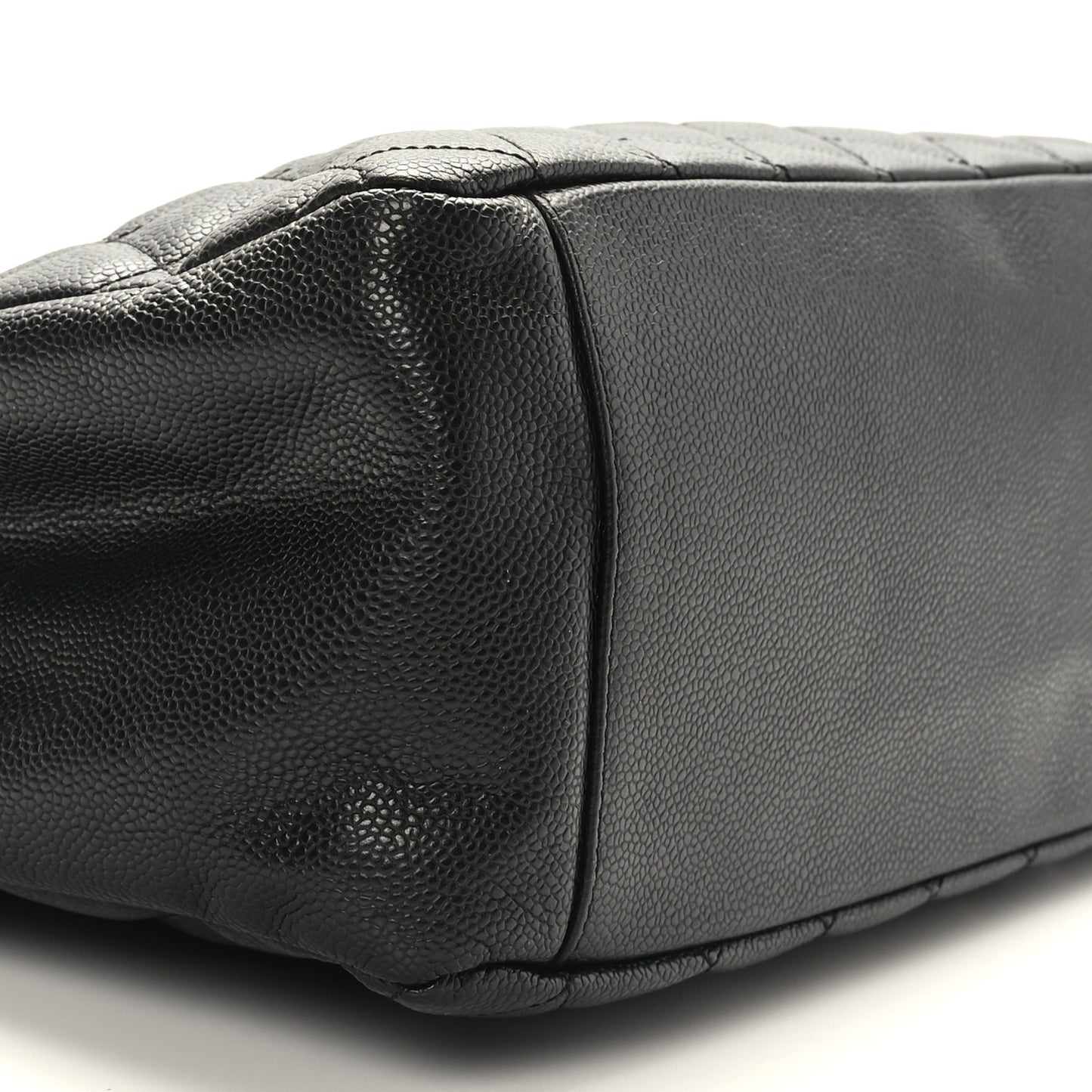 Caviar Quilted Grand Shopping Tote GST Black