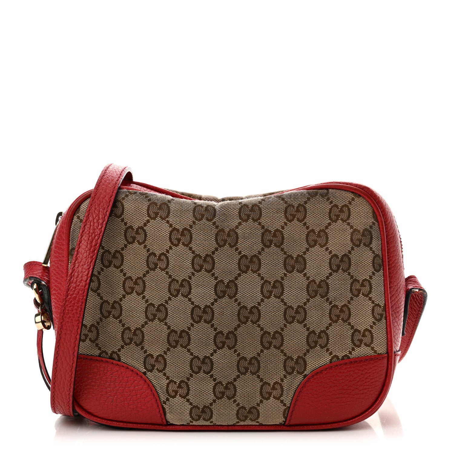 Gucci Monogram Mini Bree Messenger Bag Red 1 of 21