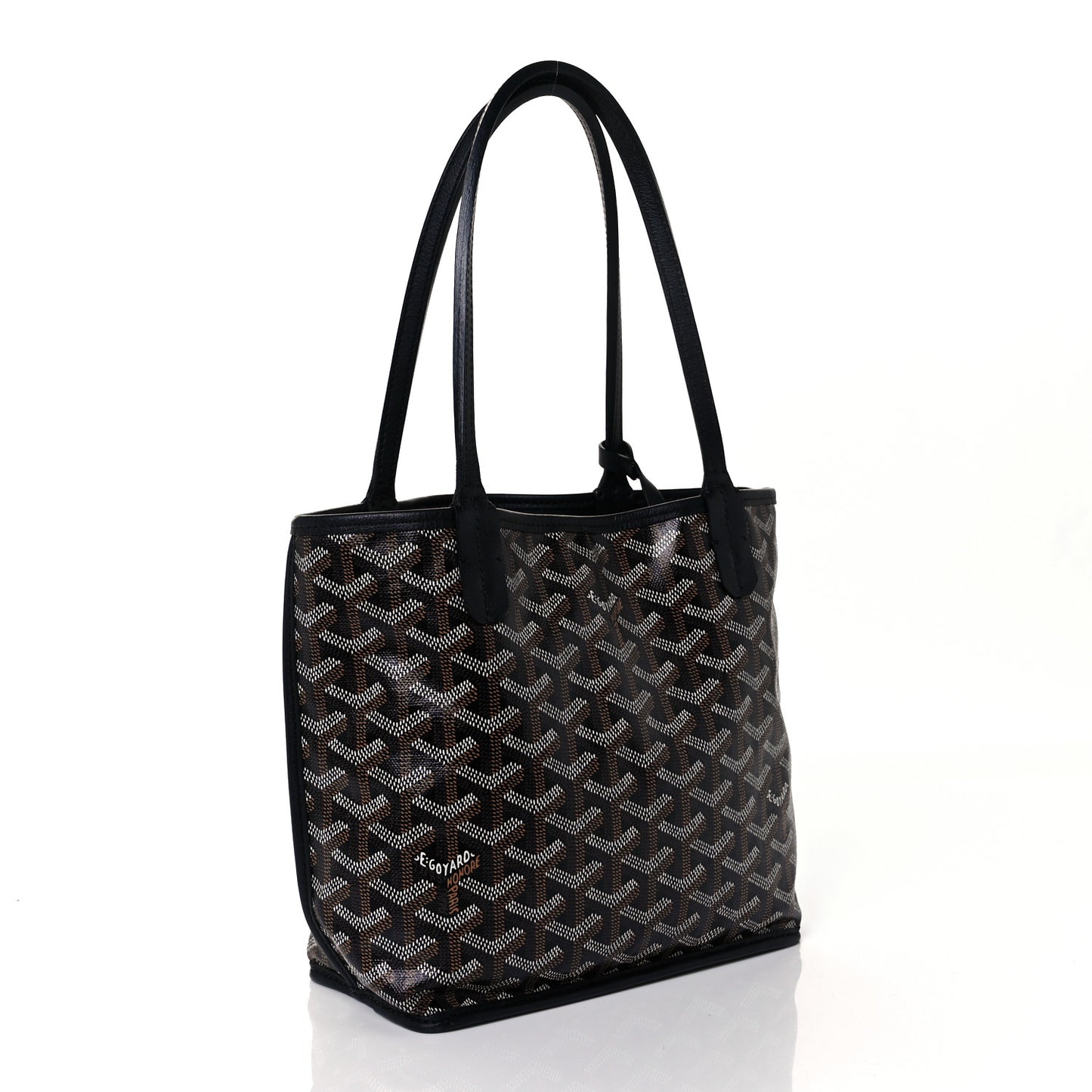 Goyardine Reversible Mini Anjou Black