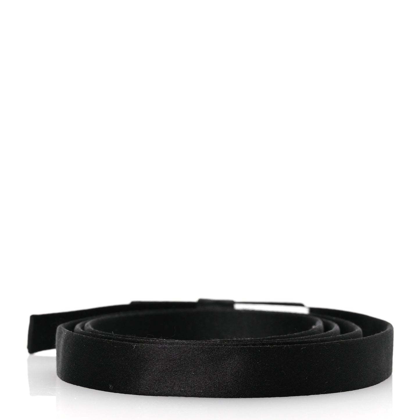 Silk Dior Bow Belt Black