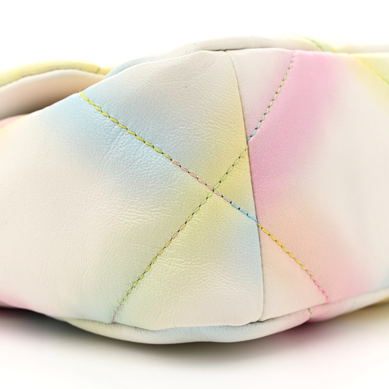 Chanel Printed Goatskin Quilted Medium Chanel 19 Flap White Multicolor 9 of 11