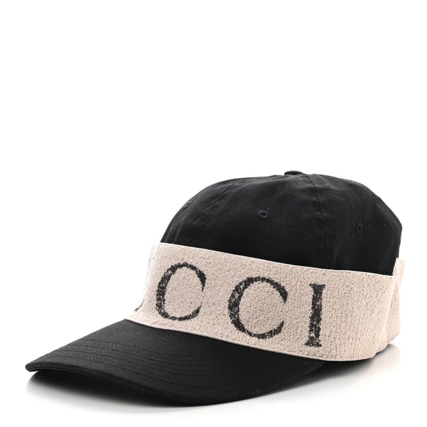 Gabardine Gucci Headband Baseball Hat M Black