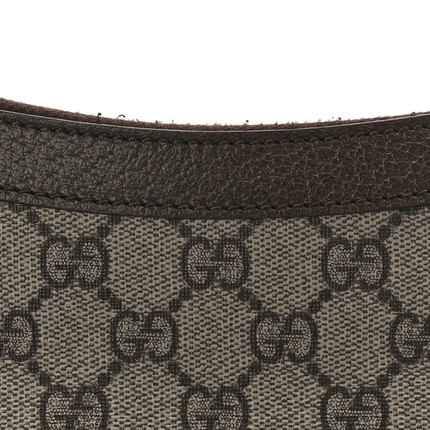 GG Supreme Monogram Textured Dollar Calfskin Small Ophidia Hobo Beige Ebony New Acero