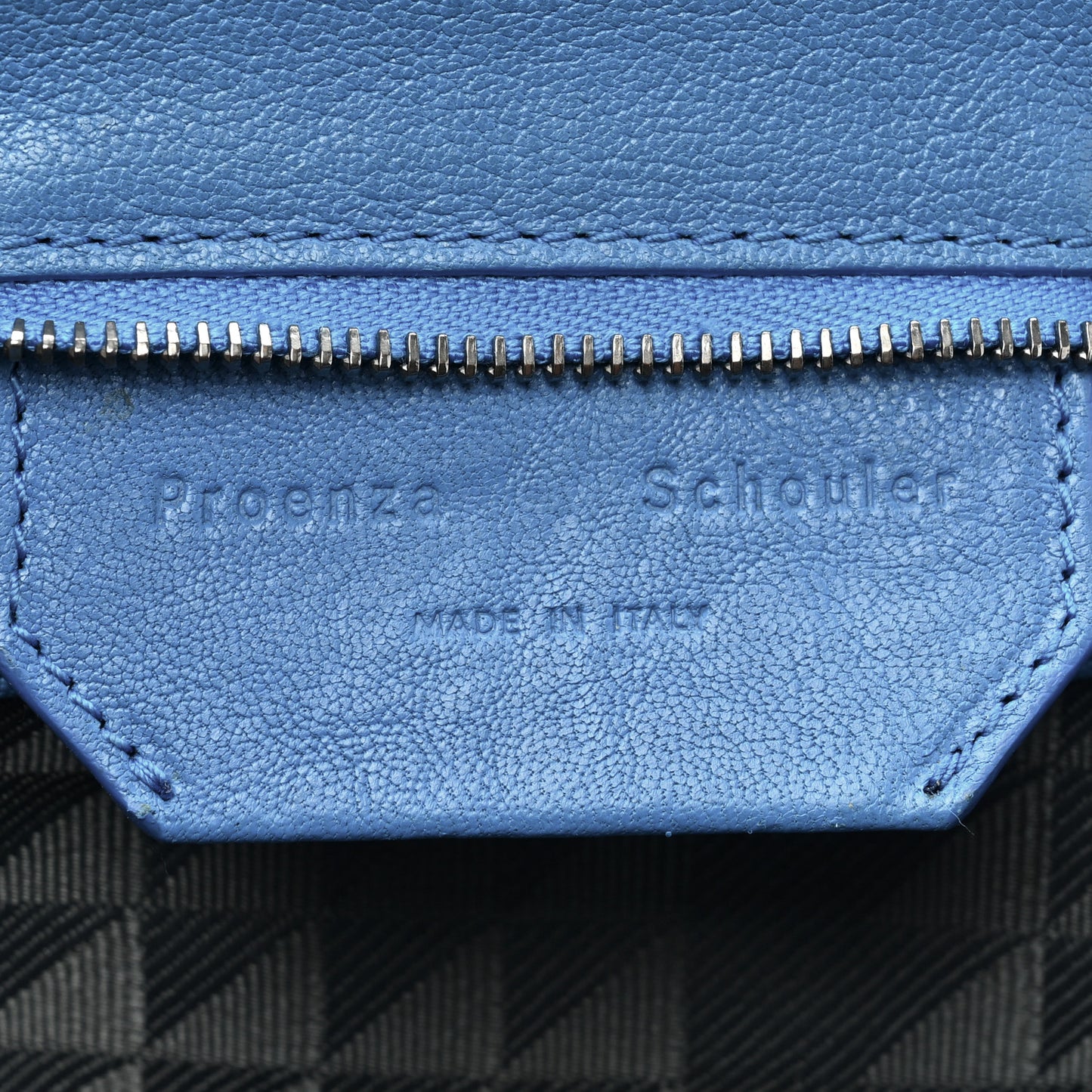 Lambskin Fringe PS1 Crossbody Pouch Cobalt Blue