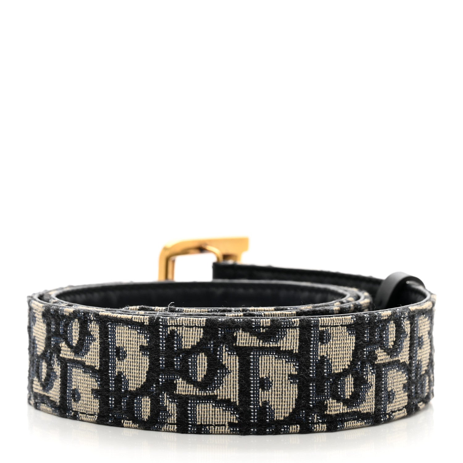 Christian Dior Oblique Diorquake Belt 80 32 Blue Multi 2 of 6