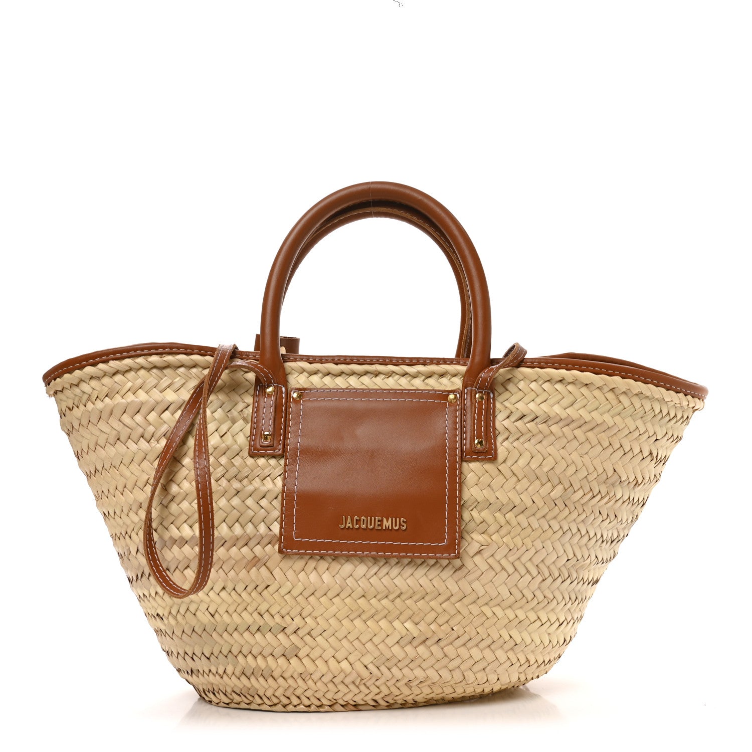 Jacquemus Raffia Panier Soli Light Brown 1918848 – FASHIONPHILE