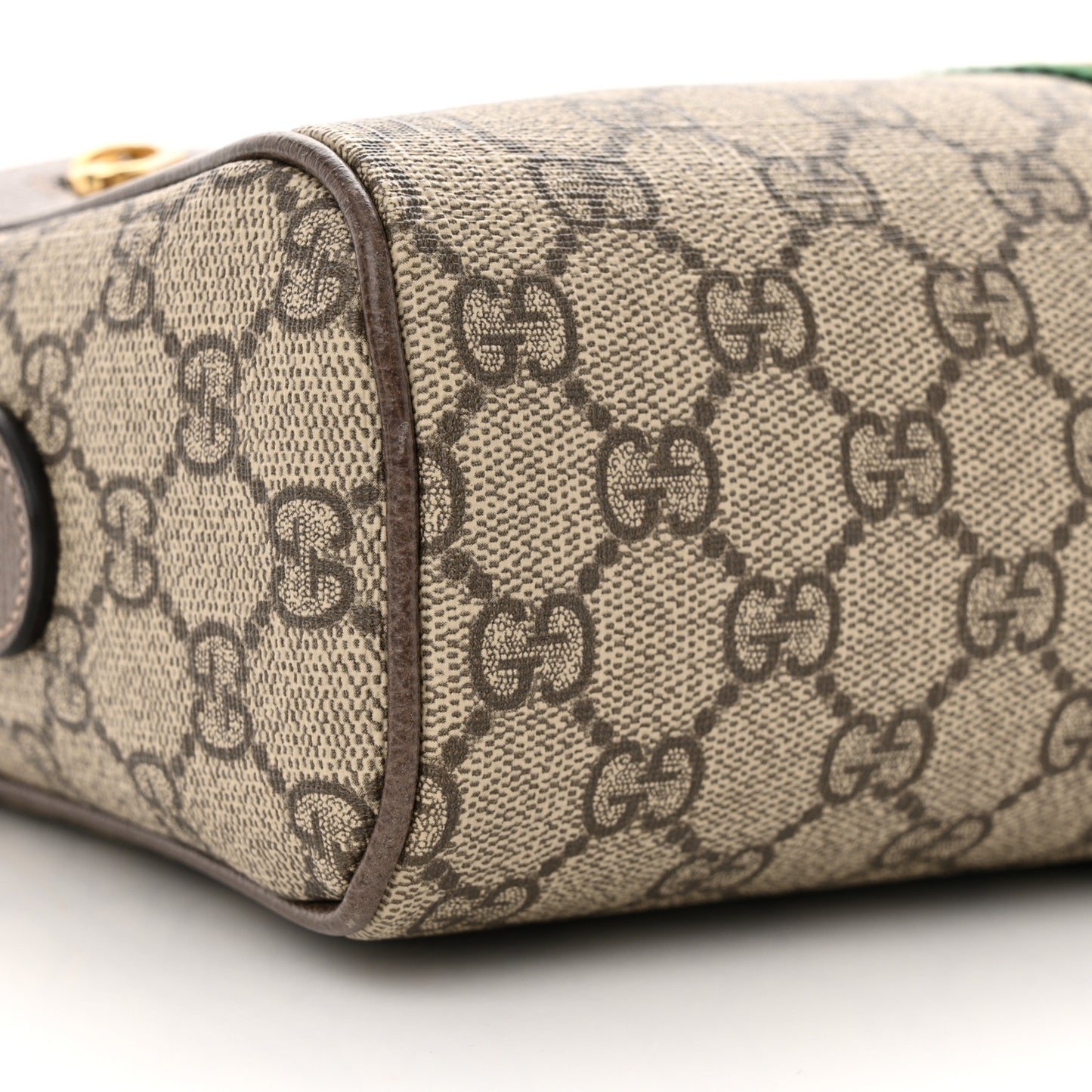GG Supreme Monogram Web Small Ophidia Shoulder Bag Brown
