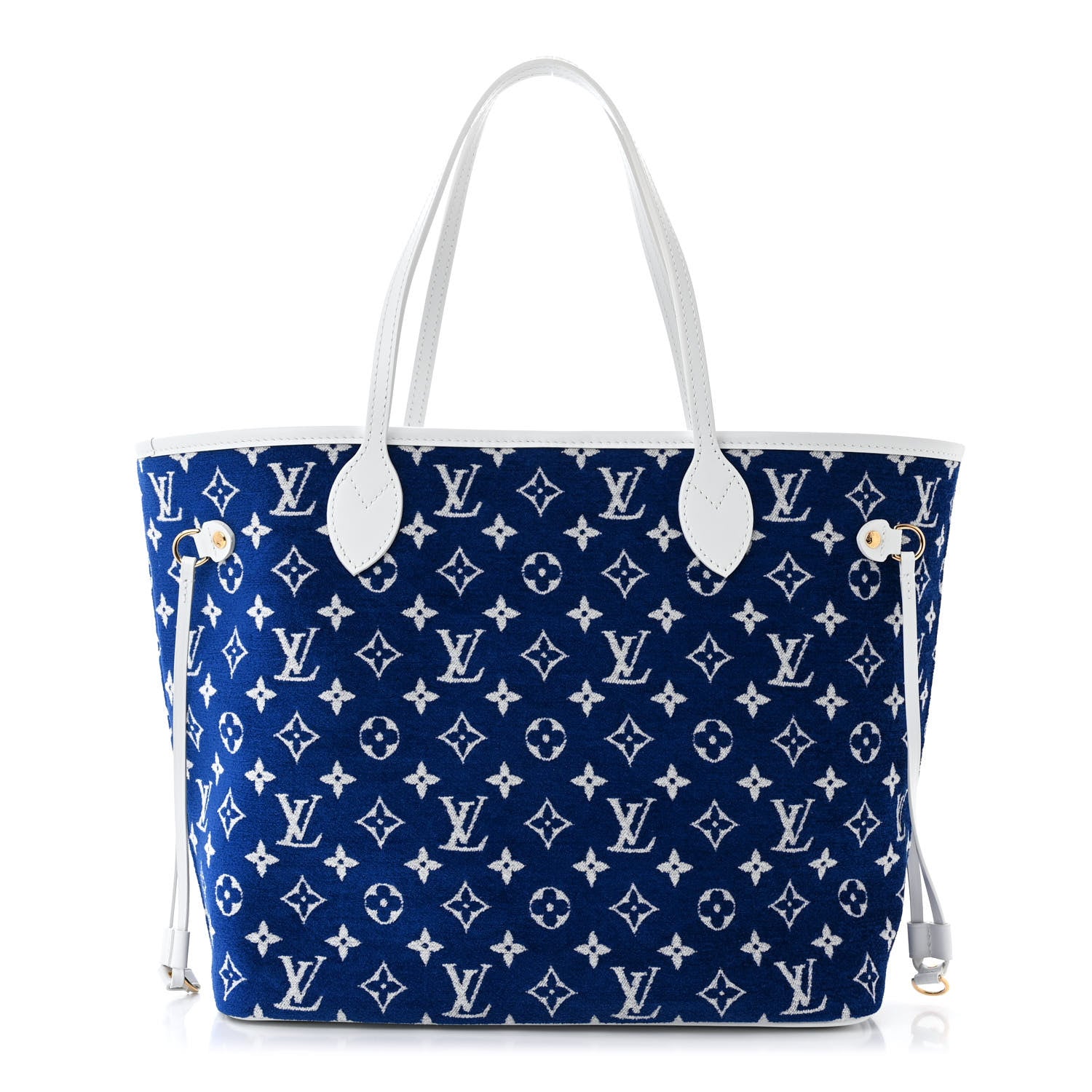 Louis Vuitton Jacquard Velvet Monogram LV Match Neverfull MM Bleu 1 of 11