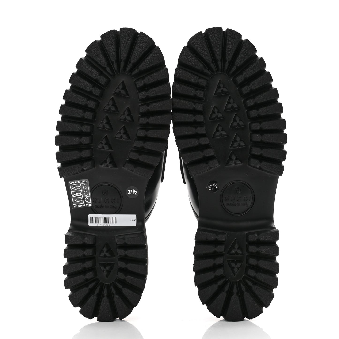 Magnum Calfskin Womens Horsebit Platform Mules 37.5 Black