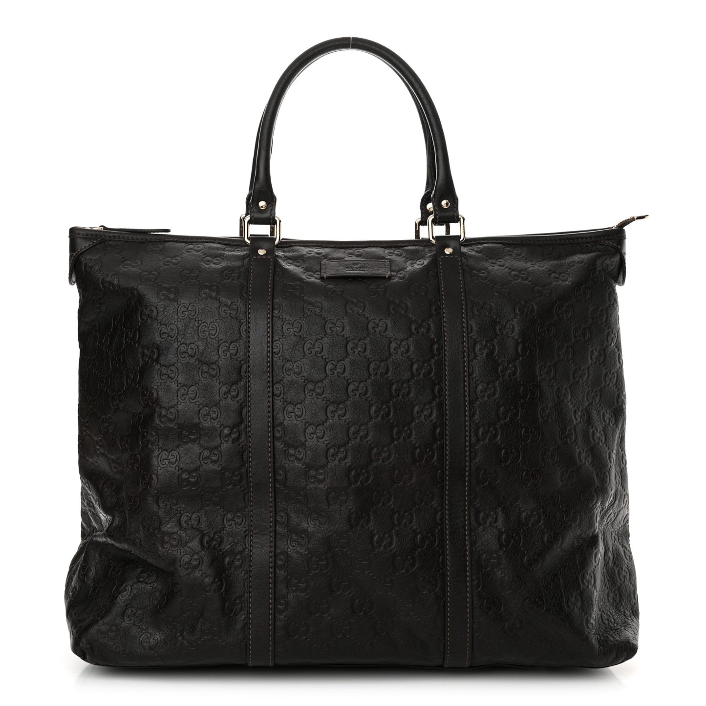 Guccissima Medium Joy Tote Bag Dark Brown