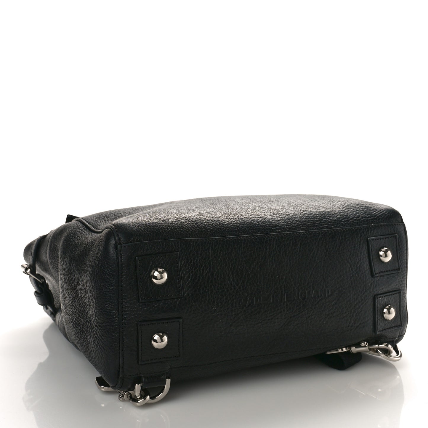 Natural Leather Cara Delevingne Convertible Satchel Black