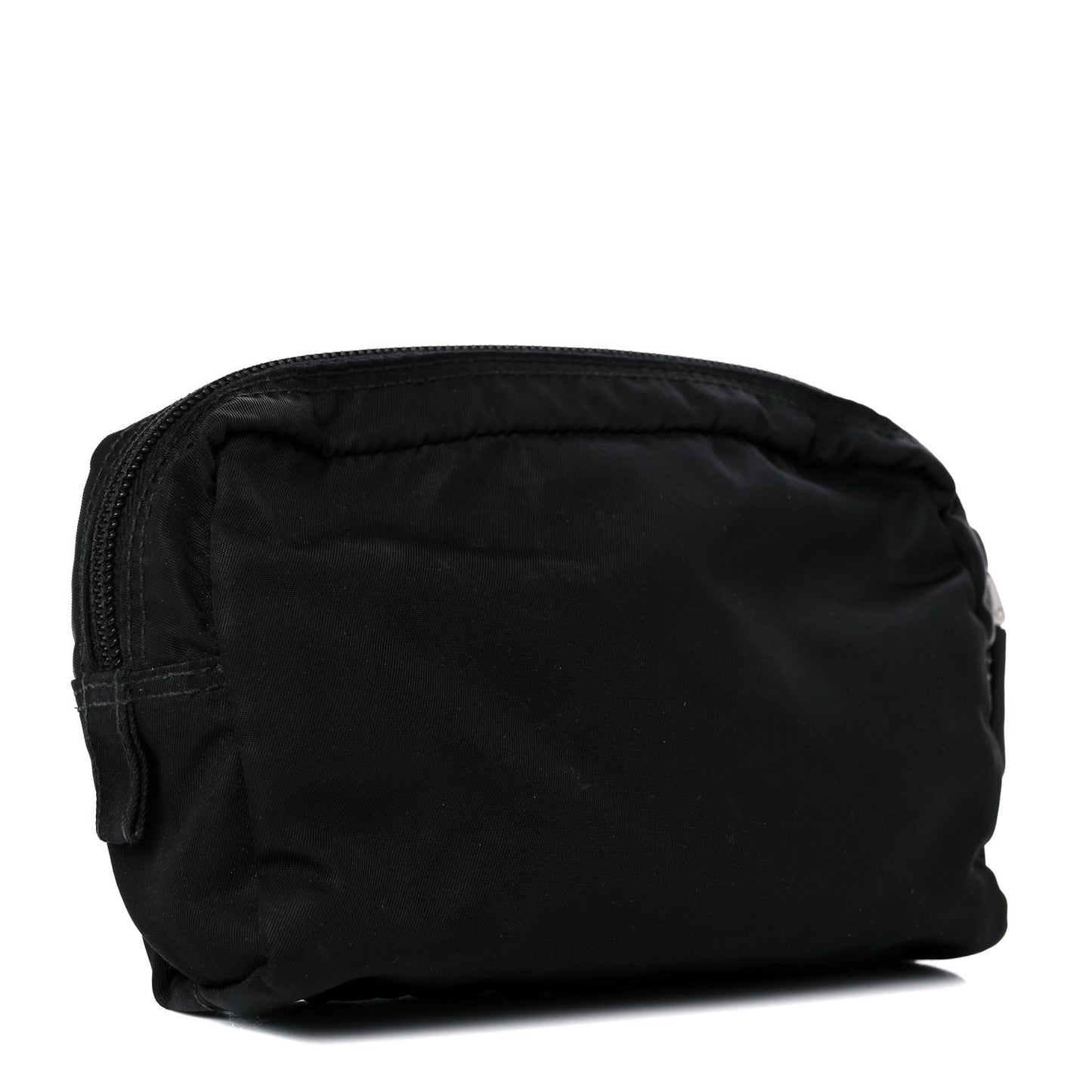 Nylon Tessuto Cosmetic Pouch Black