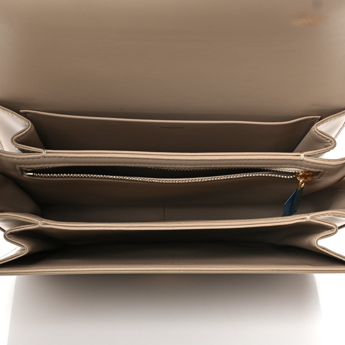 Shiny Calfskin Medium Triomphe Nude