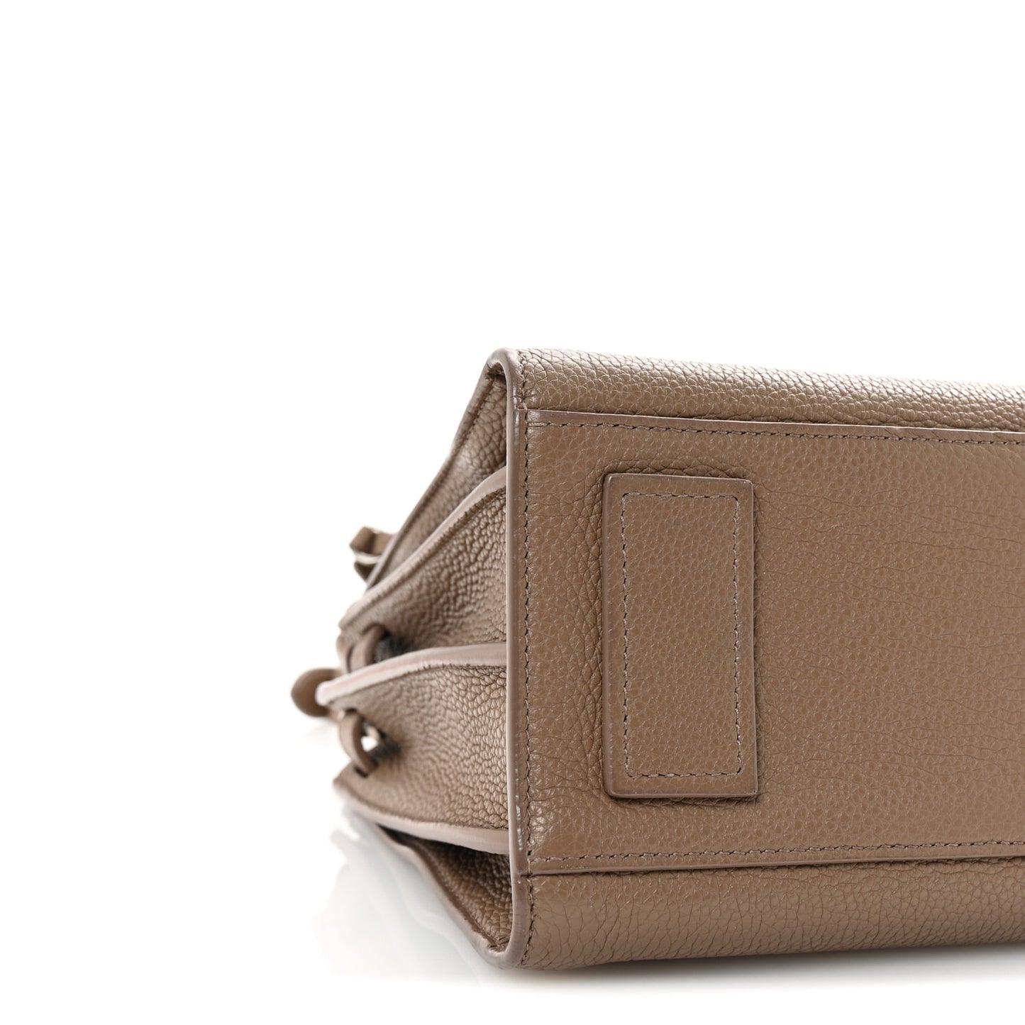 Grained Calfskin Baby Sac De Jour Souple Dark Beige