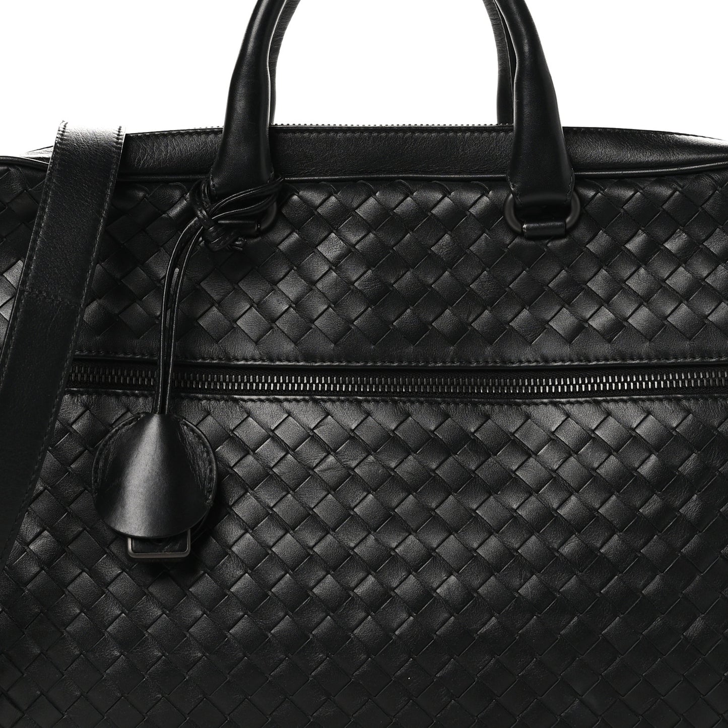 Nappa Intrecciato Briefcase Black