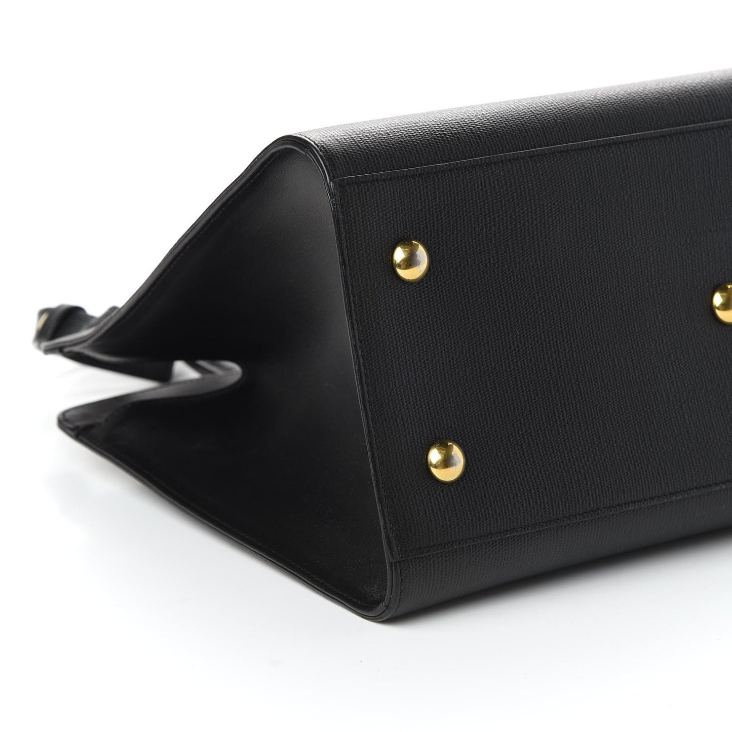 Textured Calfskin Small Classic Y Cabas Black