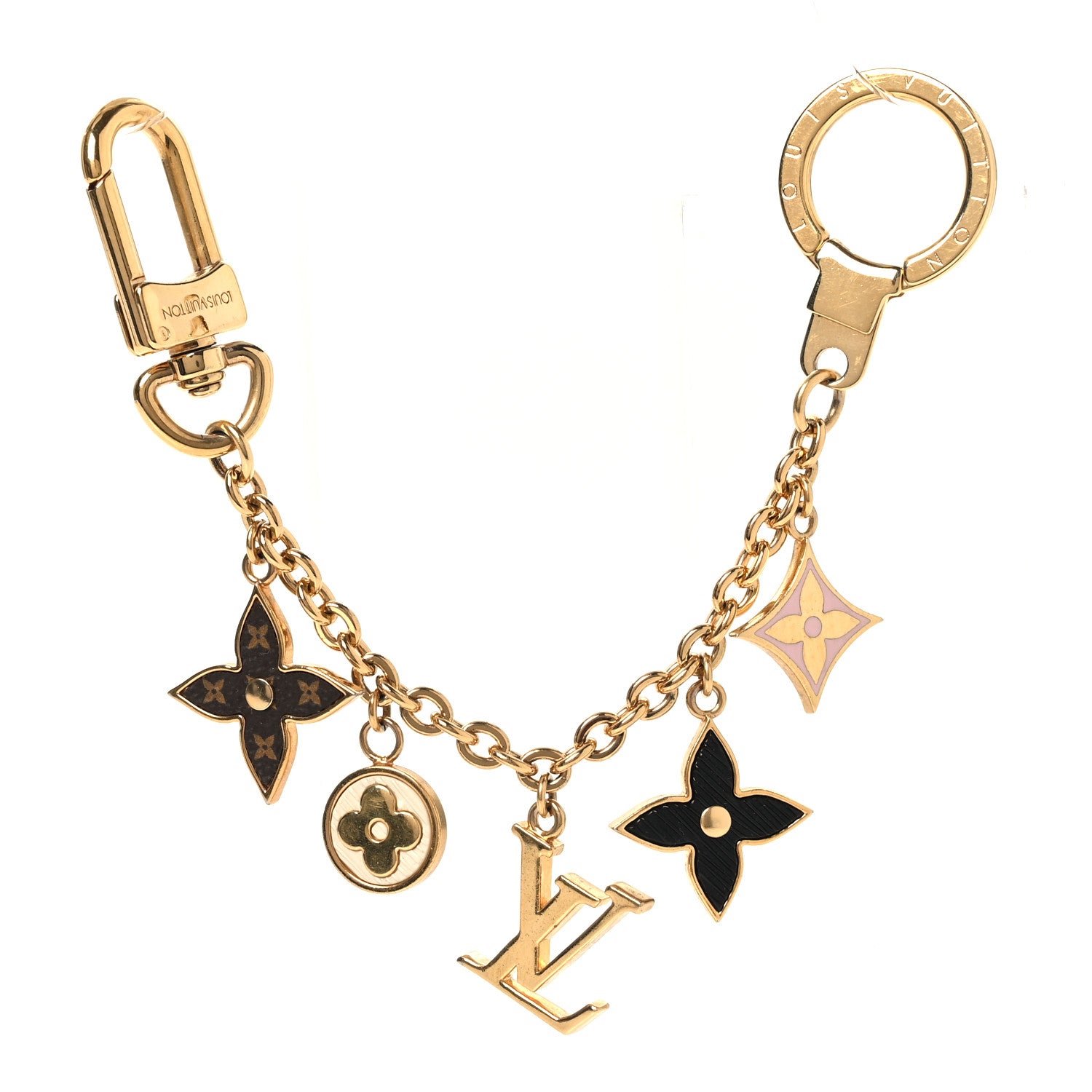 Louis Vuitton Monogram Spring Street Bag Charm Key Holder Gold