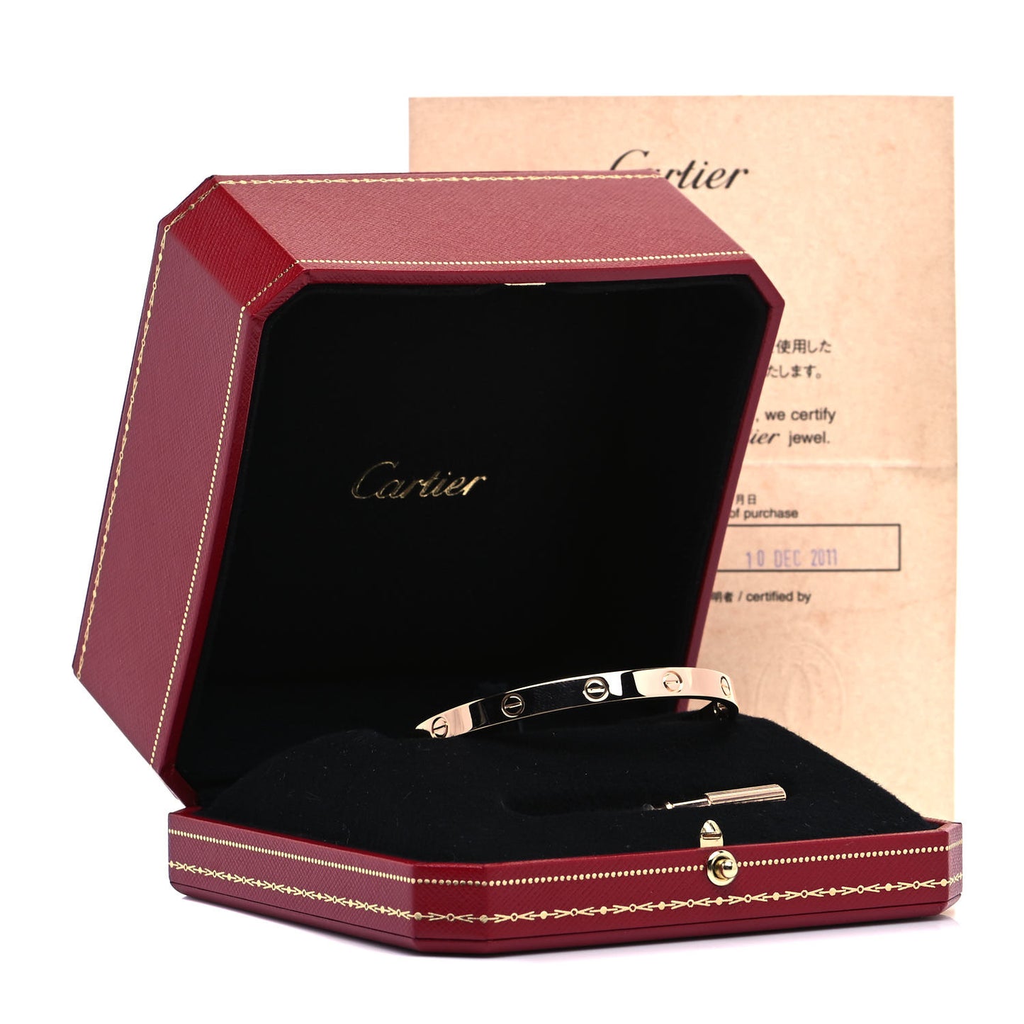 18K Pink Gold LOVE Bracelet 19