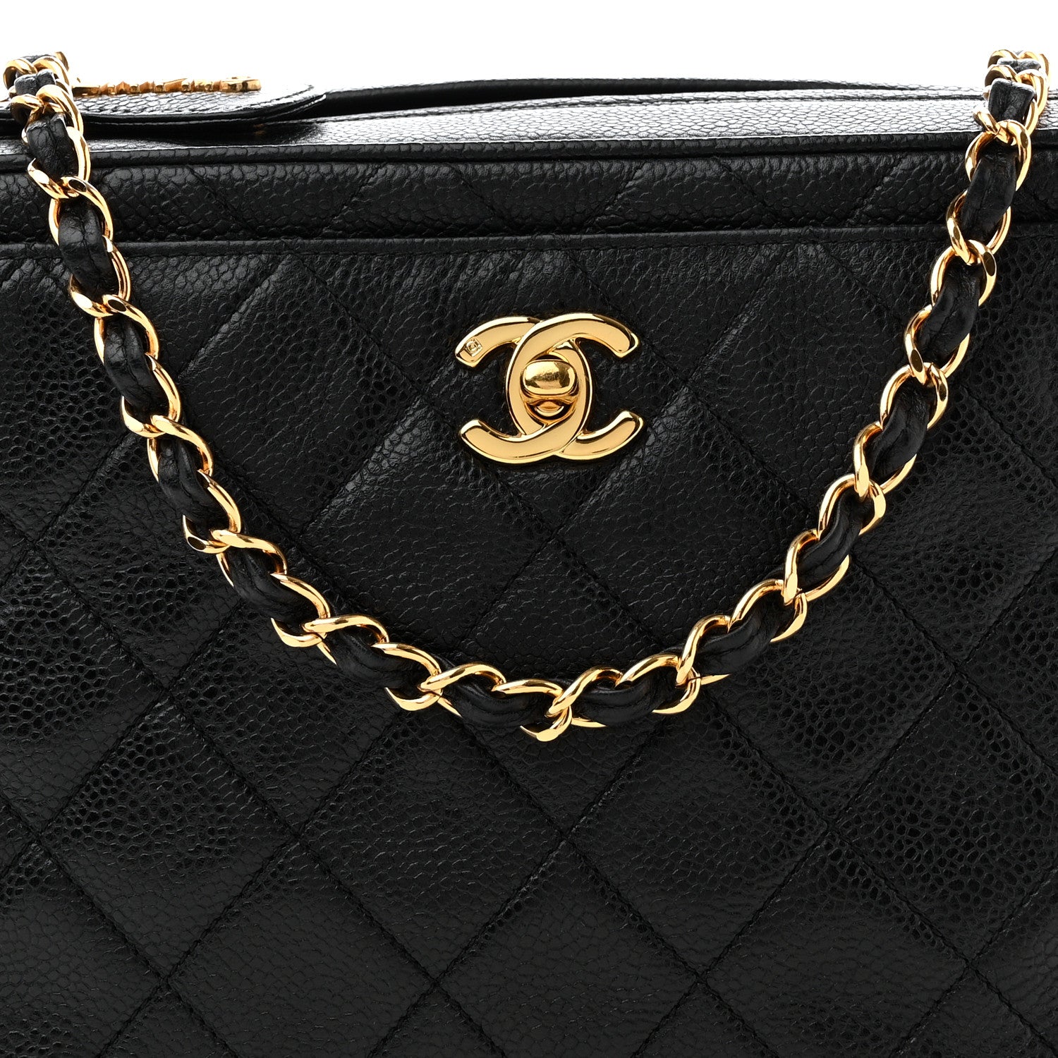 Chanel Caviar Quilted Camera Case Black 9 of 11